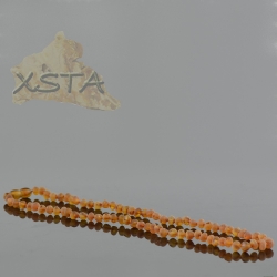 Natural amber beads necklace with baroque beads